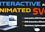 create scalable vector graphics, animated svg, interactive svg